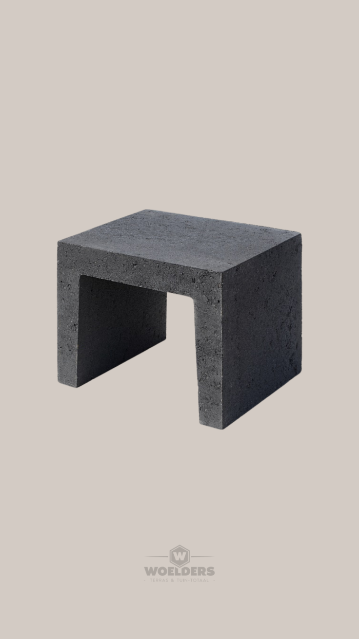 U-element 40x40x50 cm antraciet