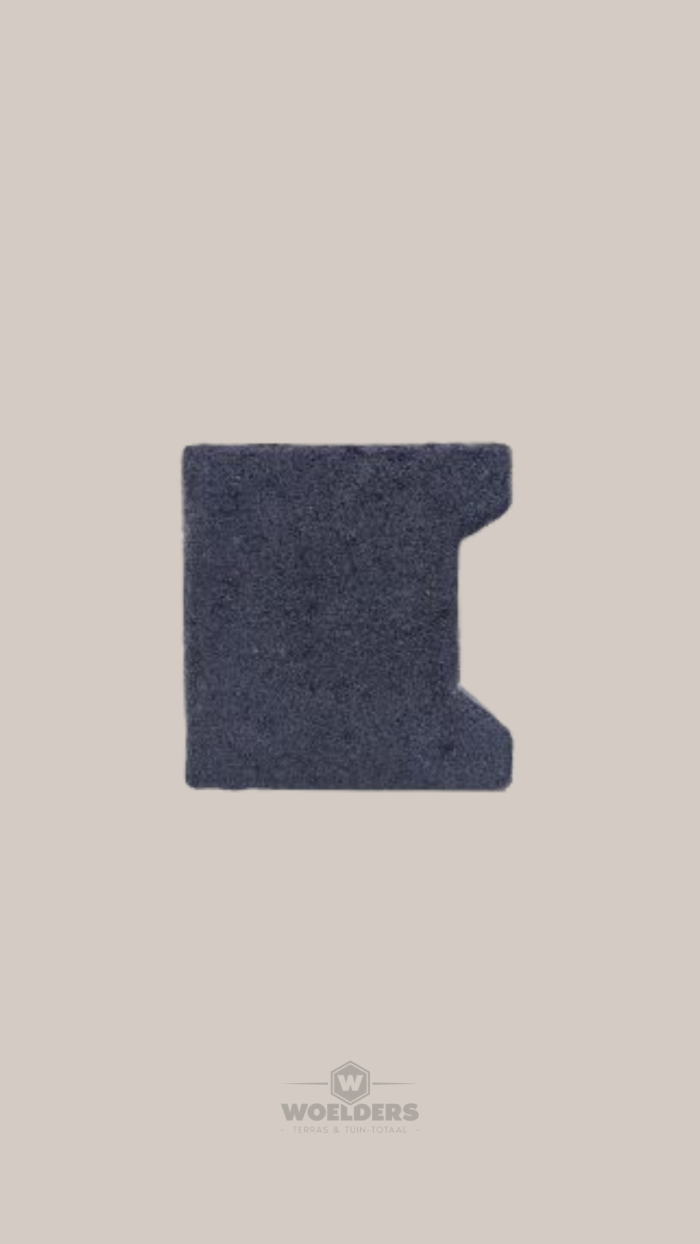 H-Verbandsteen Begin/Eind 8cm Antraciet