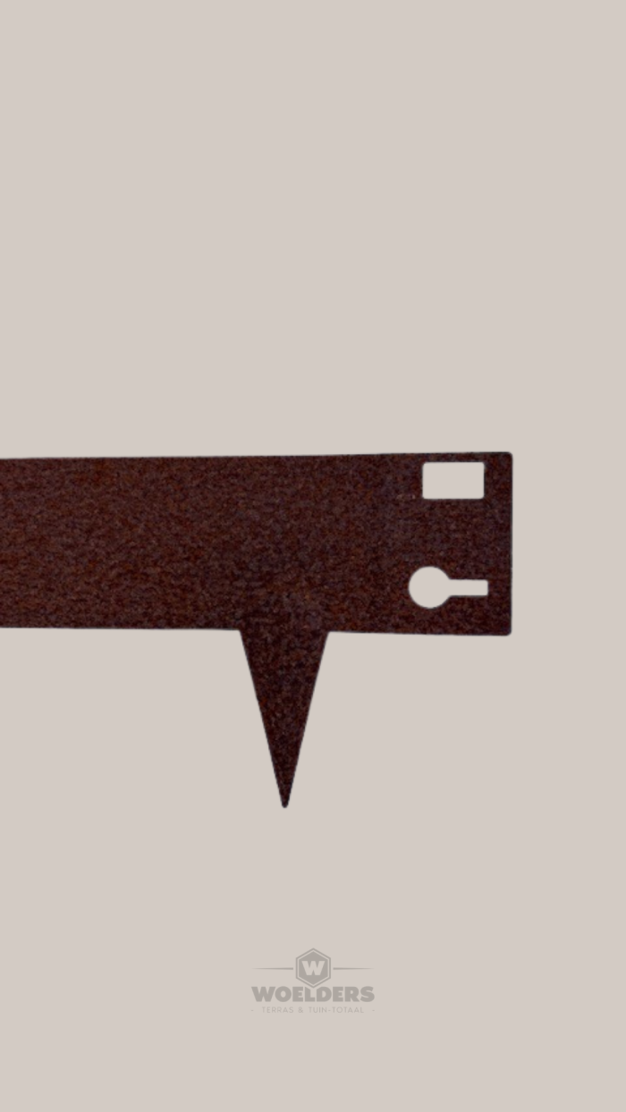 Kantopsluiting Flexibel Corten 40x106cm