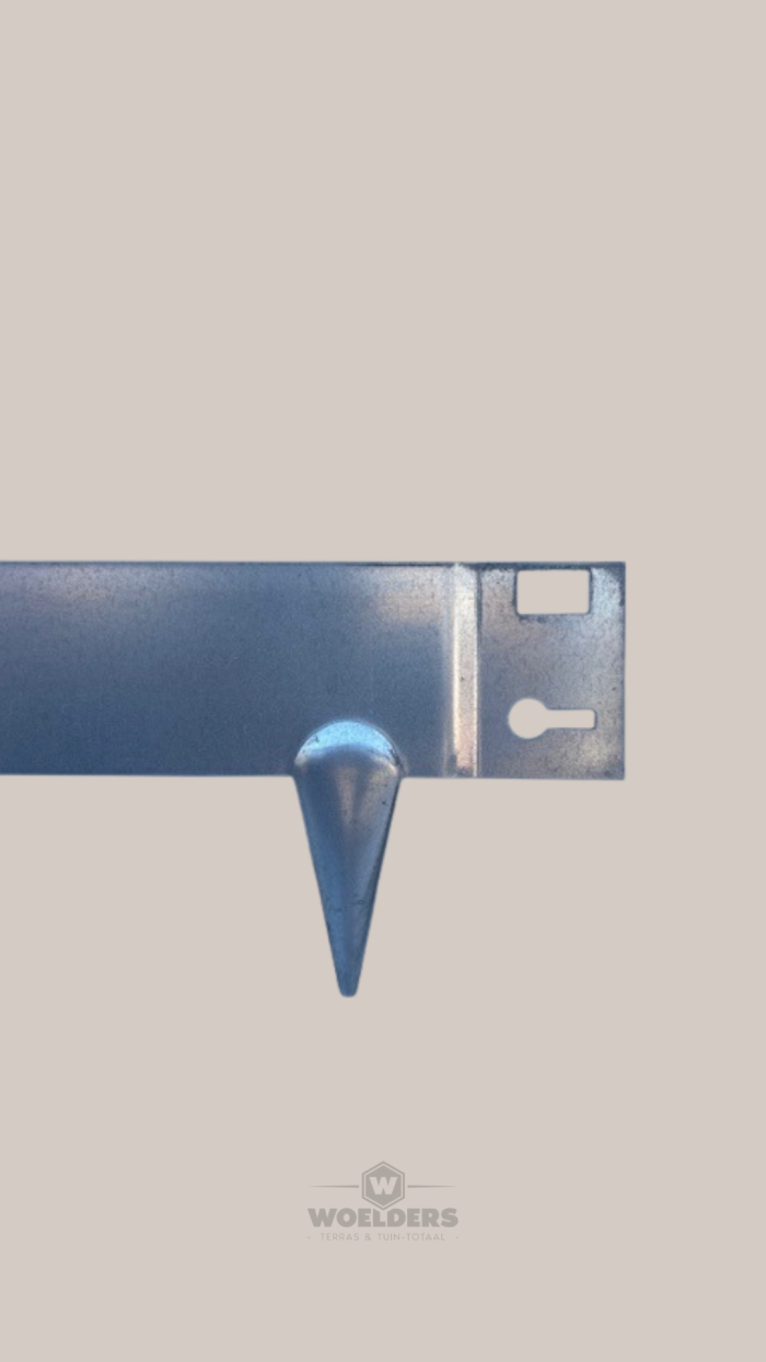 Kantopsluiting Flexibel Verzinkt 24x106cm