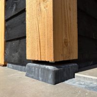 Betonpoer 20x20/23x23x50cm + Stelplaat Antraciet - Afbeelding 2