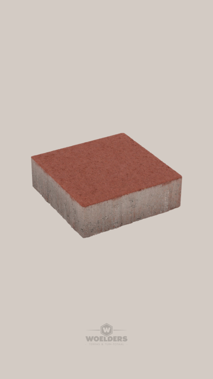 Exclukera 20x20x6cm KOMO Rood Met Deklaag