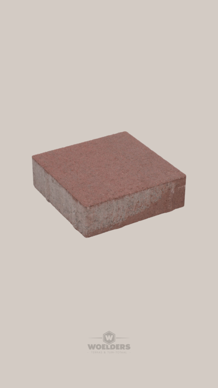 Exclukera 20x20x6cm KOMO Rood-Bruin Met Deklaag