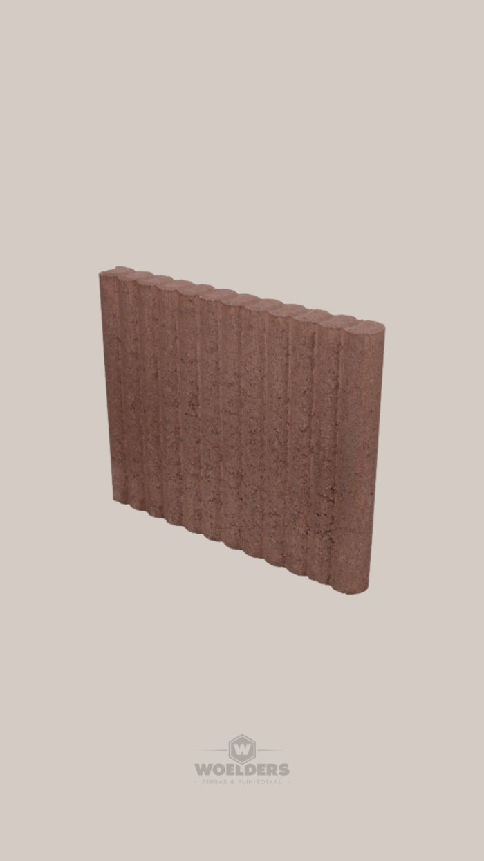 Mini Rondobandpalissade 6x40x50cm Bruin