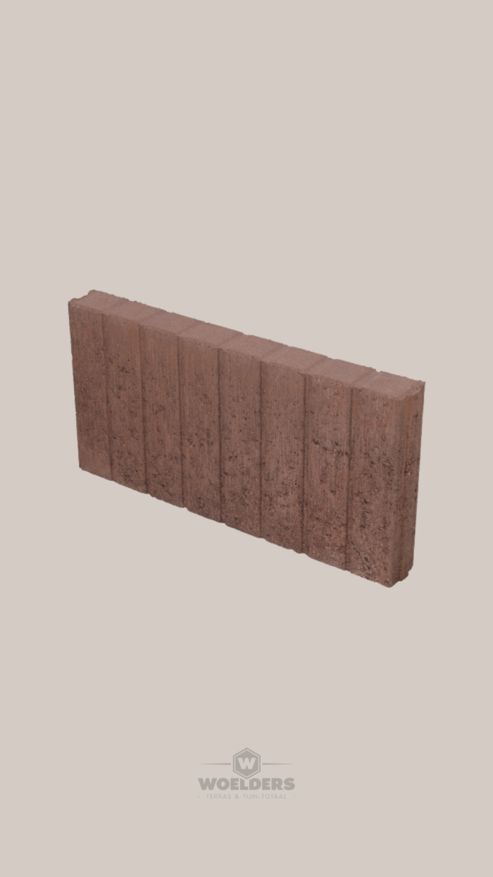 Mini Quadrobandpalissade 6x25x50cm Bruin