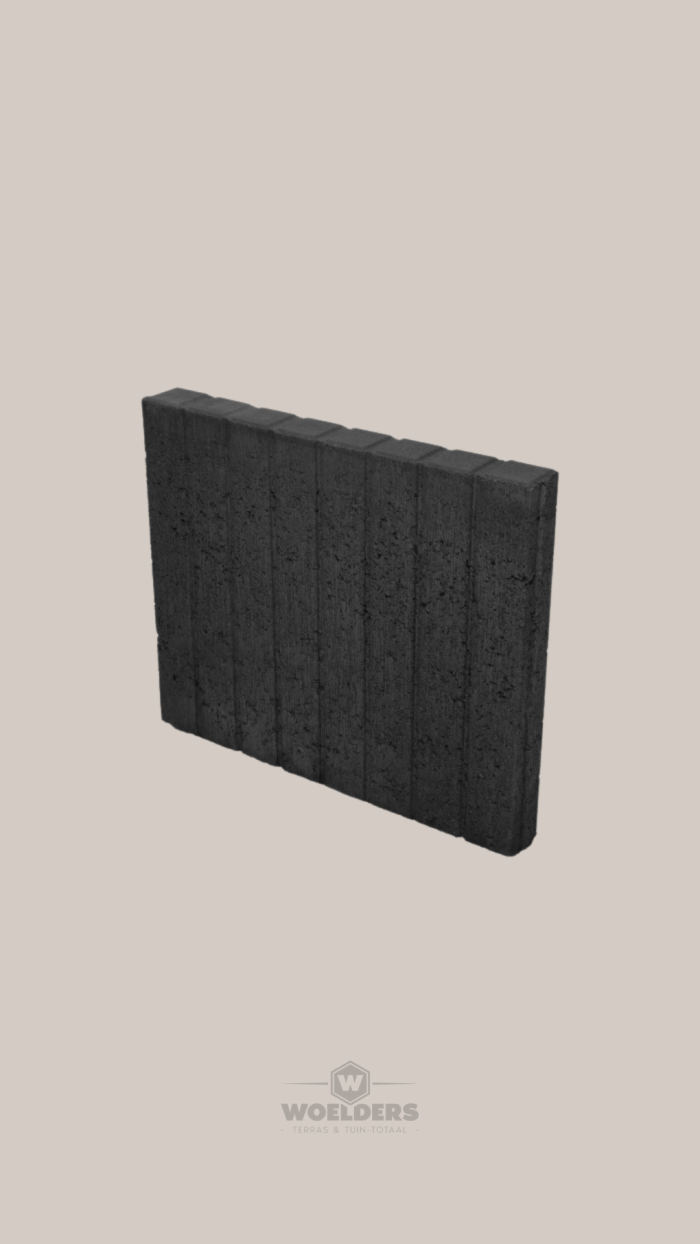 Mini Rondobandpalissade 6x25x50cm Zwart
