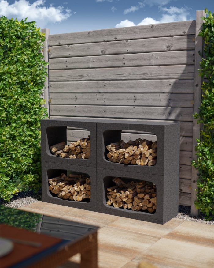 U-element 40x40x50cm Antraciet - Afbeelding 3