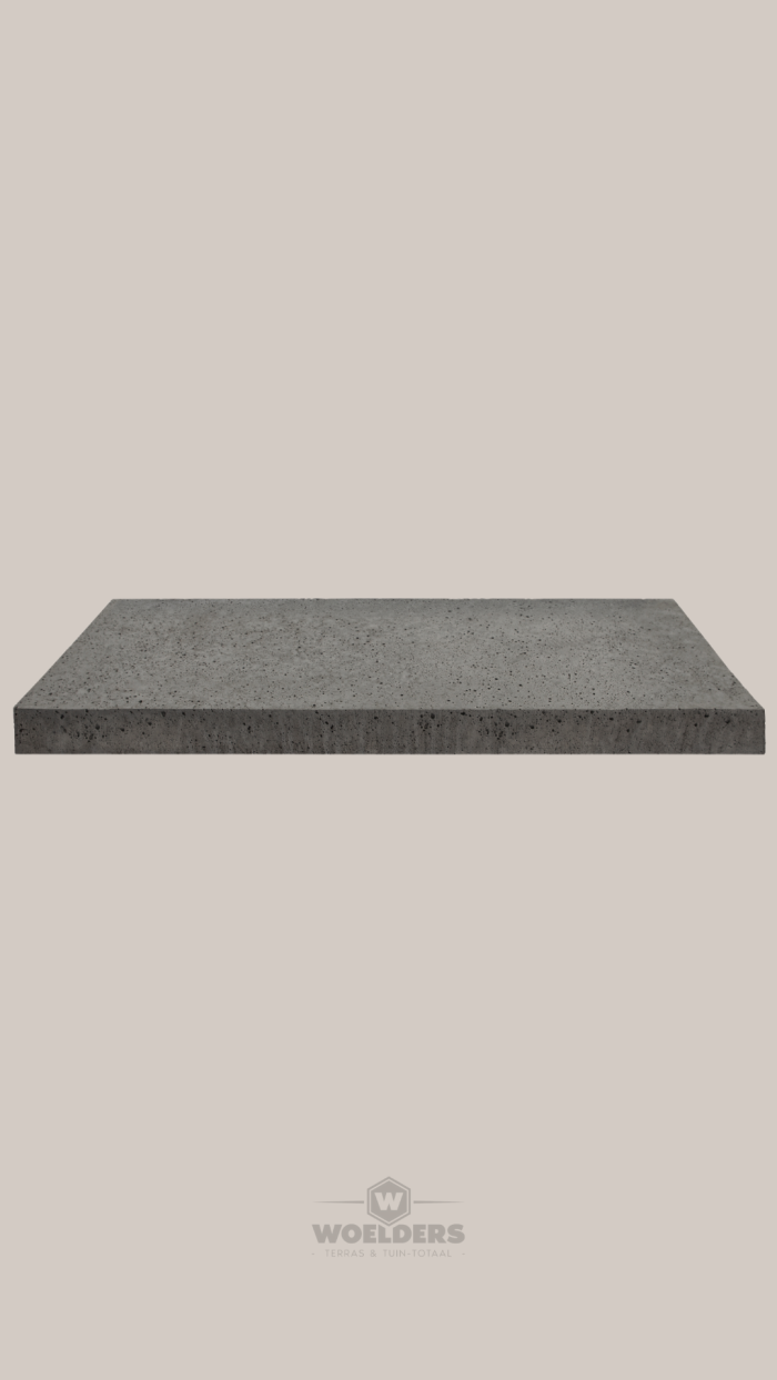 Oud Hollands Tegel 120x60x7cm Antraciet (zonder facet) Gewapend