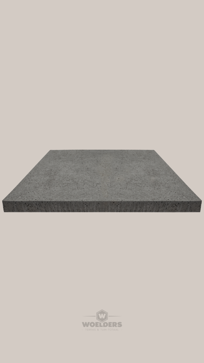Oud Hollands Tegel 100x100x12cm Antraciet (zonder facet) Gewapend