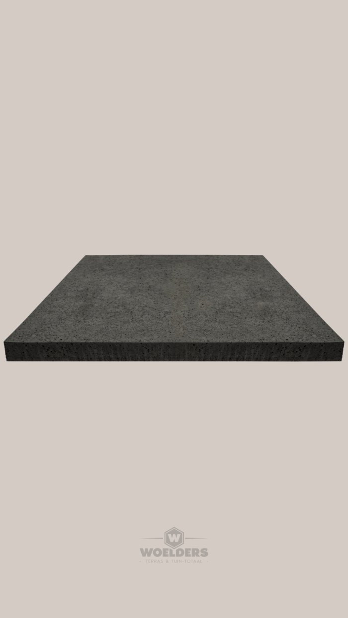 Oud Hollands Tegel 100x100x12cm Carbon (zonder facet) Gewapend
