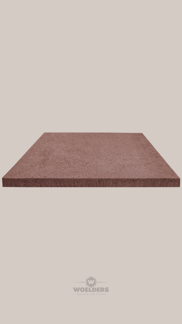 Oud Hollands Tegel 100x100x5cm Roodbruin (zonder facet) Gewapend