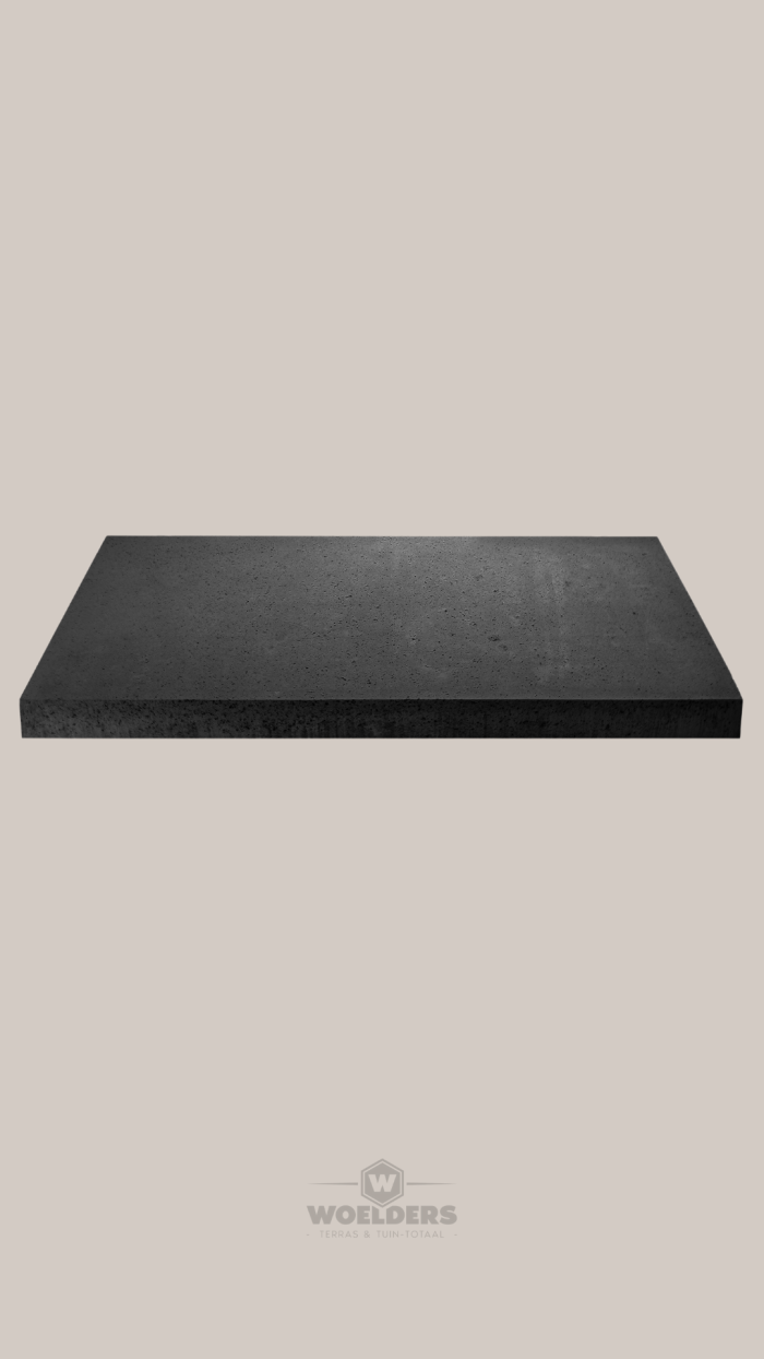 Oud Hollands Tegel 150x120x10cm Carbon (zonder facet) Gewapend