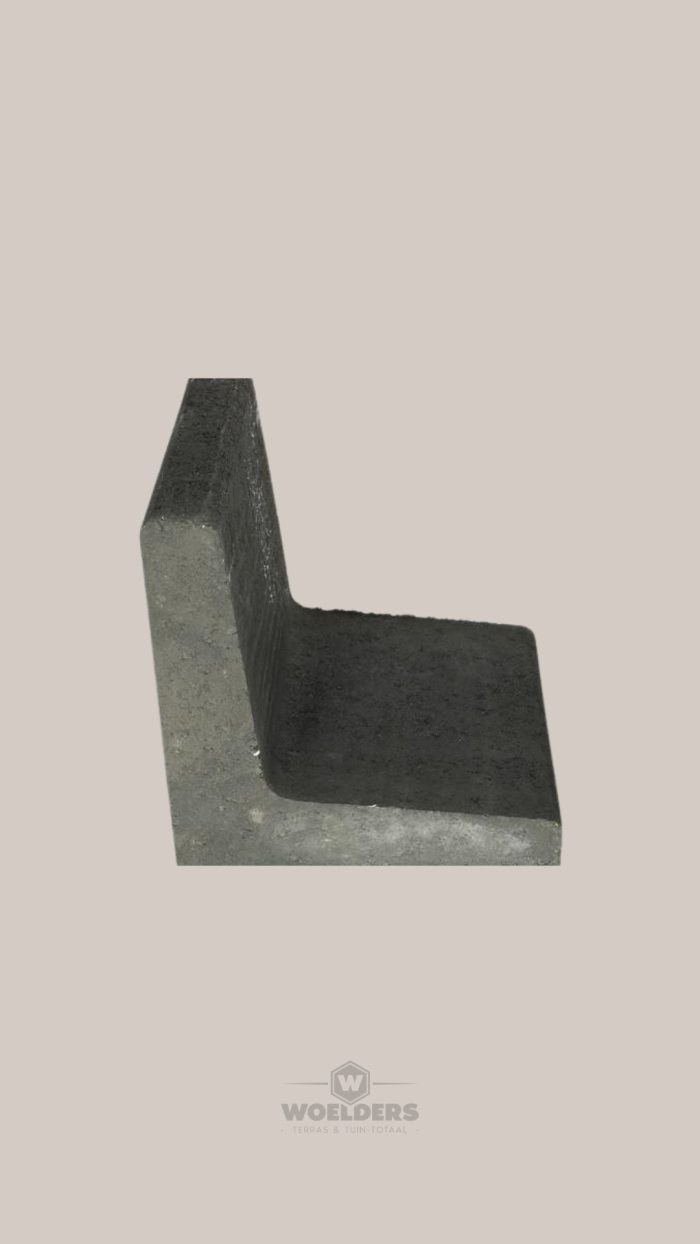 L-element 40x40x40cm Antraciet