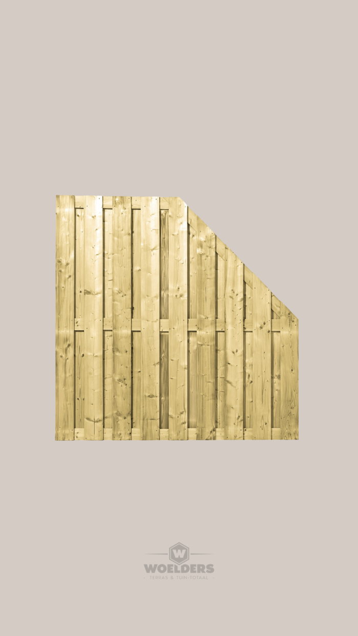 Grenen Scherm 21-planks 90/180x180cm