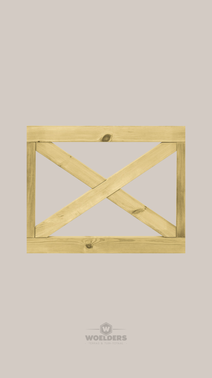 Grenen Boerenland Poort 75x100cm