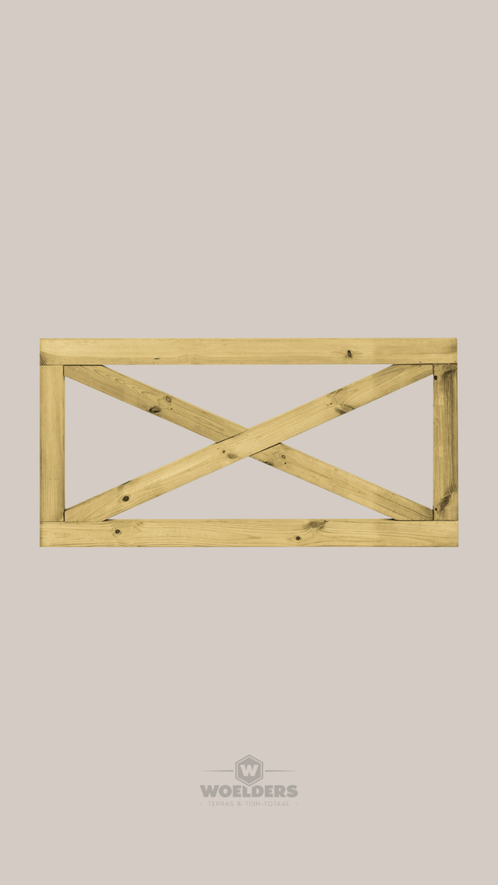Grenen Boerenland Hek 75x150cm