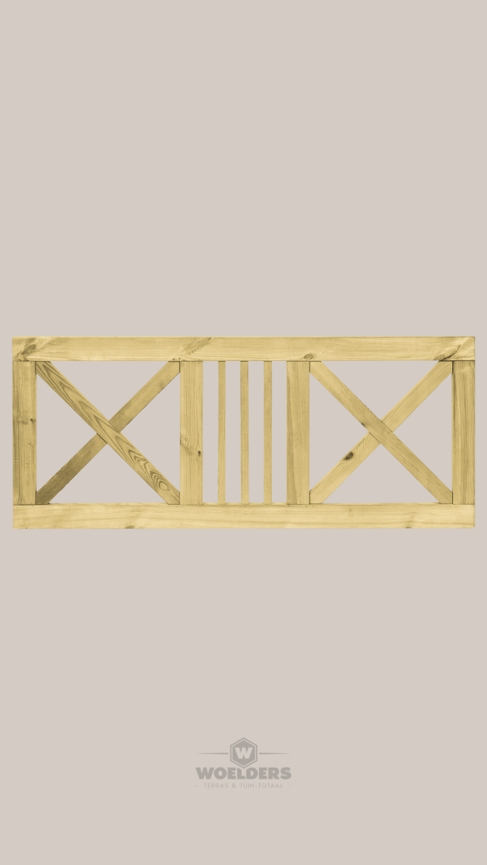 Grenen Boerenland Hek 75x180cm