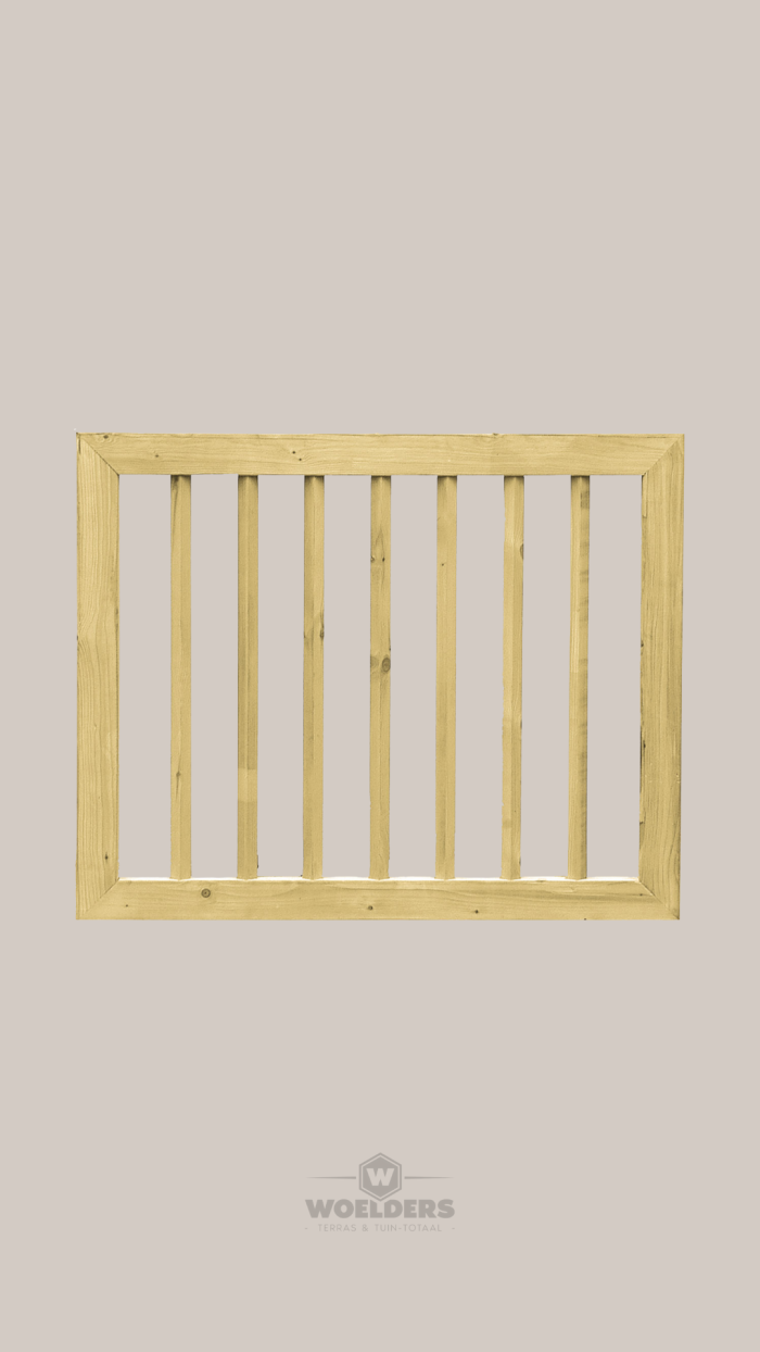Vuren Poort In kader 60x100cm