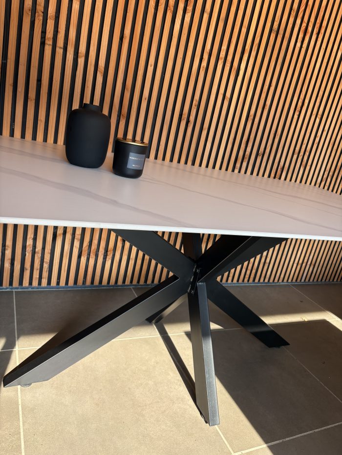 Eettafel Met Keramisch Blad 230x100x76cm Wit - Afbeelding 2