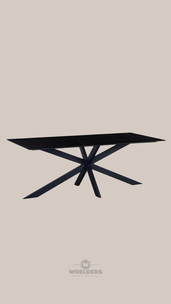 Eettafel Met Keramisch Blad 230x100x76cm Zwart