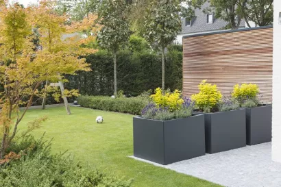 Plantenbak Vlak Antraciet 60x60x80cm - Afbeelding 2